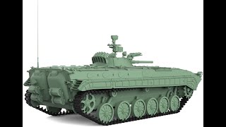 SSModel 3D printed kit 172 BMP1 in box preview [upl. by Pietje691]