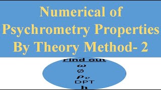 Numerical of Psychrometry Properties [upl. by Clevey569]