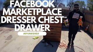 Refurbishing a Dresser Drawer Chest I got for free from FB Marketplace [upl. by Asatan]