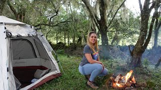 Asmr Camping  This meat was delicious that way 🥩 🏕️ [upl. by Dianemarie]