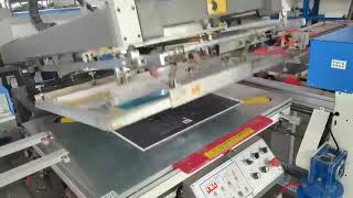 Full automatic plane silk screen printing machine up to 1200sheet in one hour [upl. by Banebrudge]