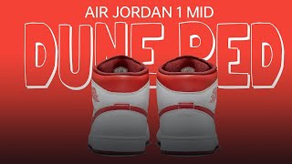 AIR JORDAN 1 MID SE quot DUNE REDquot 2024 🔥 [upl. by Crescin]