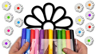 Colorful Flower Coloring Book  Akn Kids House [upl. by Damas]