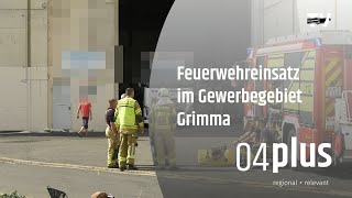 Feuerwehreinsatz im Gewerbegebiet Grimma [upl. by Glynnis]