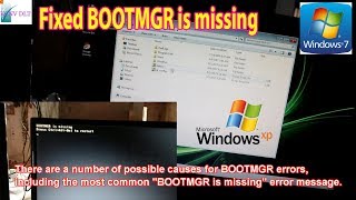 How to Fix BOOTMGR Is Missing Errors 2017 Sửa lỗi BOOTMGR is missing khởi động win [upl. by Tur202]