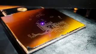 Laser exposing a PCB with Velleman Vertex Nano [upl. by Baum]