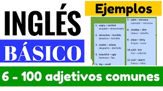 Lista de 100 adjetivos comunes  básicos en inglés quotYes en Inglés 1quot Video 6 [upl. by Aridatha]