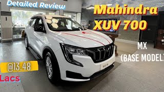 Mahindra XUV 700 Base ModelMX Diesel Detailed Review and Price [upl. by Ennasirk]