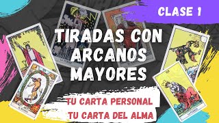 TIRADAS CON ARCANOS MAYORES TAROT RIDER WAITE O DE MARSELLA CLASE 1 [upl. by Eenram]