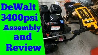 Dewalt pressure washer 3400psi review and assembly video [upl. by Yrehc785]