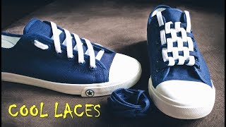 LACE SHOES  5 cool ideas how to tie shoe laces  shoes lace styles  how to lace converse [upl. by Uphemia]