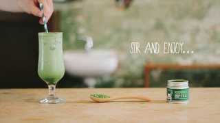 How To Iced Matcha Green Tea Latte Recipe [upl. by Nemajneb]