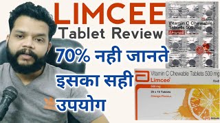 Limcee Tab Review 🍊 उपयोग ओर जानकारी  Vitamin C Skin को गोरा करता है  Gyanear The Medical Channel [upl. by Annoj]