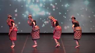 Sambalpuri Indian folk dance by Russian girls in Macedonia [upl. by Ahsinyt]