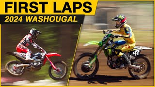 First Laps  2024 Washougal Motocross [upl. by Enyahc]