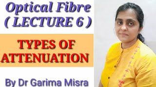 Types of ATTENUATION LECTURE 6  Optical Fibre by Dr Garima Misra [upl. by Darryn611]