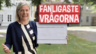 Magdalena Andersson svarar normalt på normala frågor [upl. by Eibbil]