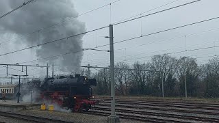 Stoomtrein Christmas Express VSM  23 023 en 23 076  16122023  Nijmegen➡️Arnhem  Nijmegen [upl. by Onid]