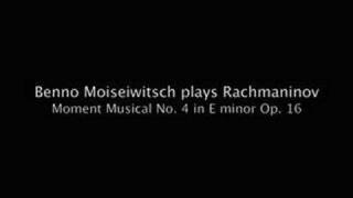 Moiseiwitsch plays Rachmaninov Moment Musical No 4 Op 16 [upl. by Home526]