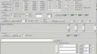 Terminal software RS232 and DNC Test program demonstration [upl. by Alet]