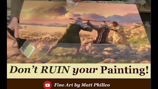 Varnish a LARGE Acrylic Paintingwithout ruining it [upl. by Hoffert]