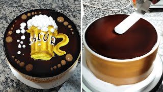 COMO DECORAR UN TORTA PARA HOMBRE FACIL  how to decorate a birthday cake for a man [upl. by Cuttie686]