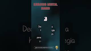 Ejercicio Mental Diario [upl. by Allveta]