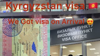 KYRGYZSTAN 🇰🇬 VISA ON ARRIVAL  DOCUMENTS REQUIREMENTS ON AIRPORT  VISA FEES ON AIRPORT  Kyrgyz [upl. by Ranite]