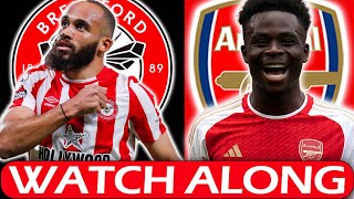 Brentford 01 Arsenal Live Watch along deludedgooner [upl. by Hoye734]