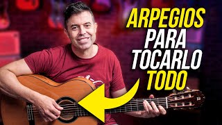 3 ARPEGIOS para tocar CUALQUIER CANCIÓN en GUITARRA [upl. by Besnard]