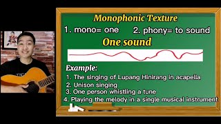 Grade 6 MusicTexture in MusicMonophonic Homophonic Polyphonic4th Grading [upl. by Ahsram]