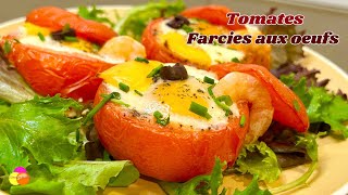 Tomates Farcies à lŒuf  Recette Facile et Rapide 🍅🥚 [upl. by Gemma]