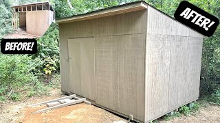 Finishing a Distressed Shed and Making it Usable [upl. by Lemal]