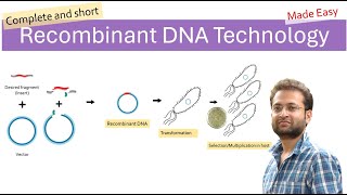 Recombinant DNA Technology  Gene cloning  genetic engineering  Steps  Process  Recombinant DNA [upl. by Latsyrd]