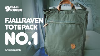 Fjallraven Totepack No1 Overhead Show Product 4K [upl. by Ridan]