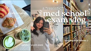 STUDY VLOG  med school exams productive but realistic study days in my life [upl. by Rehpotsirhk]