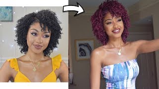 I TRIED HAIR PAINT WAX ON MY NATURAL HAIR  REVIEW  TIPS FOR CRUNCHY HAIR  DisisReyRey [upl. by Robers]