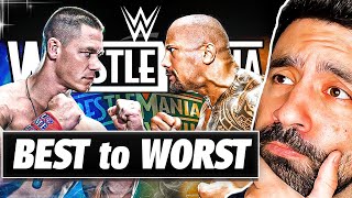 Ranking WrestleMania Main Events From WORST TO BEST Last 20 Years [upl. by Laurette]