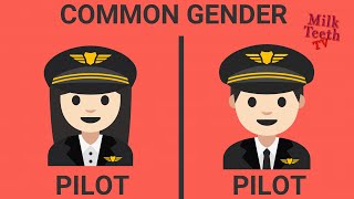 Learn Common Gender with Pictures  Genders in English Grammer  Common Gender vocabulary [upl. by Hakceber]