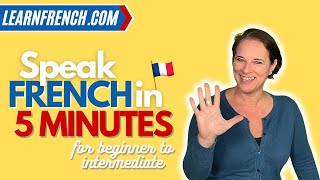 Learn to speak French in 5 minutes  a dialogue for beginner to intermediate level [upl. by Vivien568]