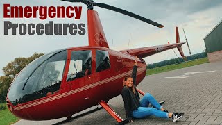 Helicopter Emergency Procedures Training  Robinson R44 [upl. by Nevets897]