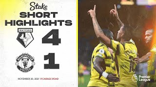 Watford 41 Manchester United  Short Highlights [upl. by Aicnom]