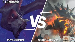 Esper Midrange VS Azorius Artifacts MTG Standard [upl. by Ardnassac754]