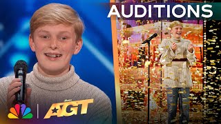 Reid Wilson Receives The GOLDEN BUZZER For quotYou Dont Own Mequot  Auditions  AGT 2024 [upl. by Sesmar]