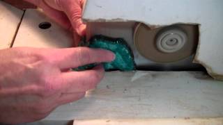 Holey Stones Lapidary Cutting a soft stone on a trim saw [upl. by Allisirp]