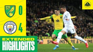 EXTENDED HIGHLIGHTS  Norwich City 04 Manchester City [upl. by Schreiber]