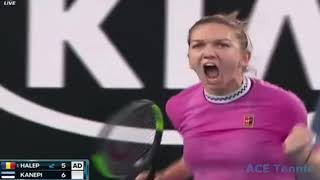 Simona Halep vs Kaia Kanepi 2019 Australian Open Highlights [upl. by Anema114]