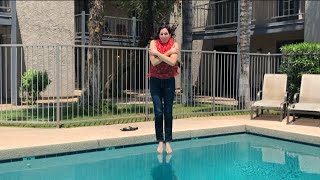 Linn Jumps In Pool Fully Clothed [upl. by Neenahs]