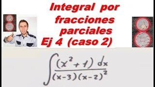 Integral por fracciones parciales Ej 4  caso 2 [upl. by Ttirrem]