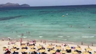 Can Picafort Beach Mallorca in june 2016 [upl. by Bastian]